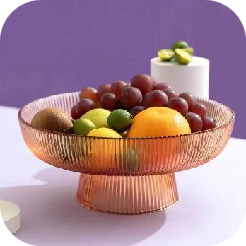 Mupangat saka tray buah kaca
