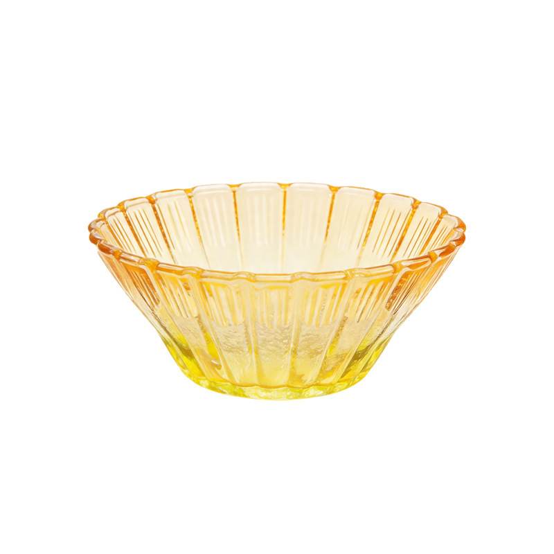Gradient Petal Kaca Salad Bowl kanggo Ngarep Gunakake