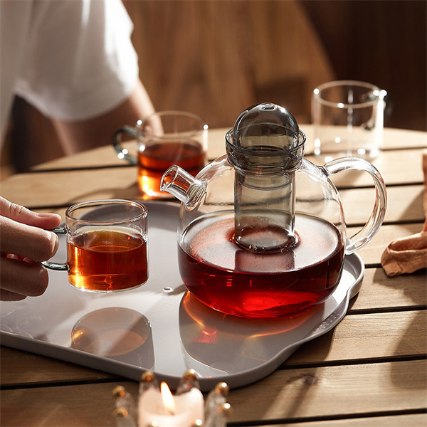 Tea set kaca mewah tahan suhu tinggi