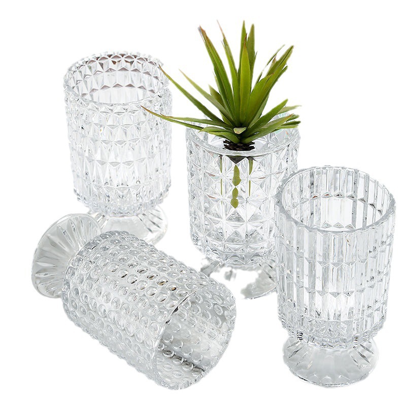 Bunga kaca relief mewah gaya Nordic retro Prancis