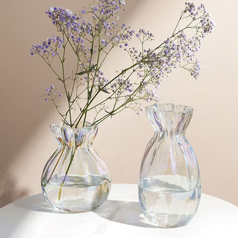 Vase Kaca Transparent Gaya Prancis